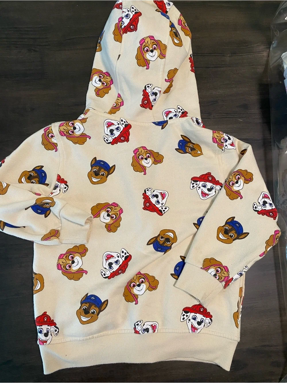Nickelodeon PAW Patrol Boys Hoodie Size 6 Full Zip with Charm Zipper